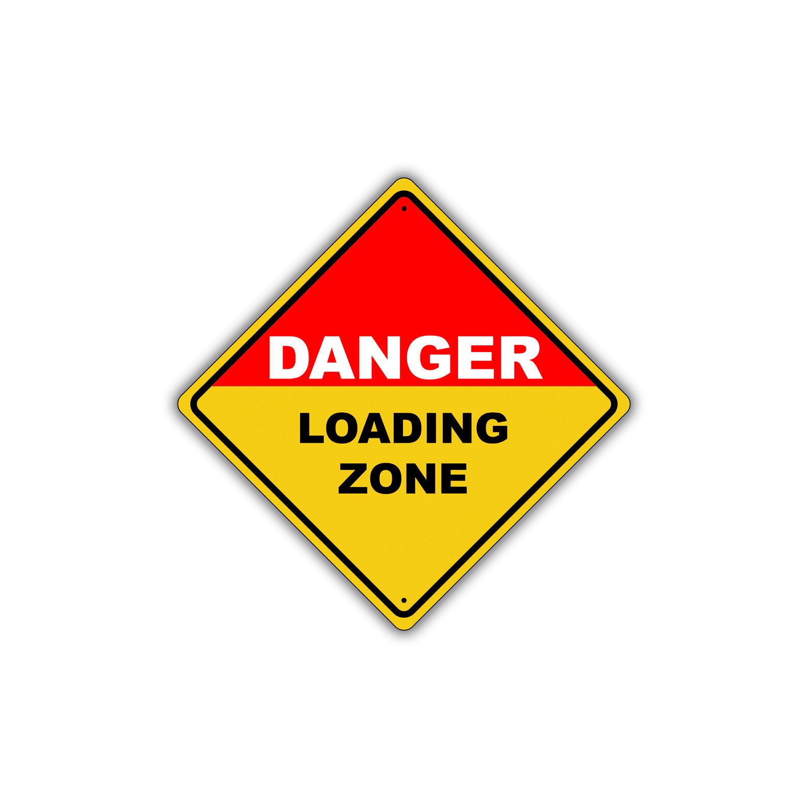 Caution Danger Loading Zone No Parking Metal Alert Aluminum Novelty Notice Sign Plate