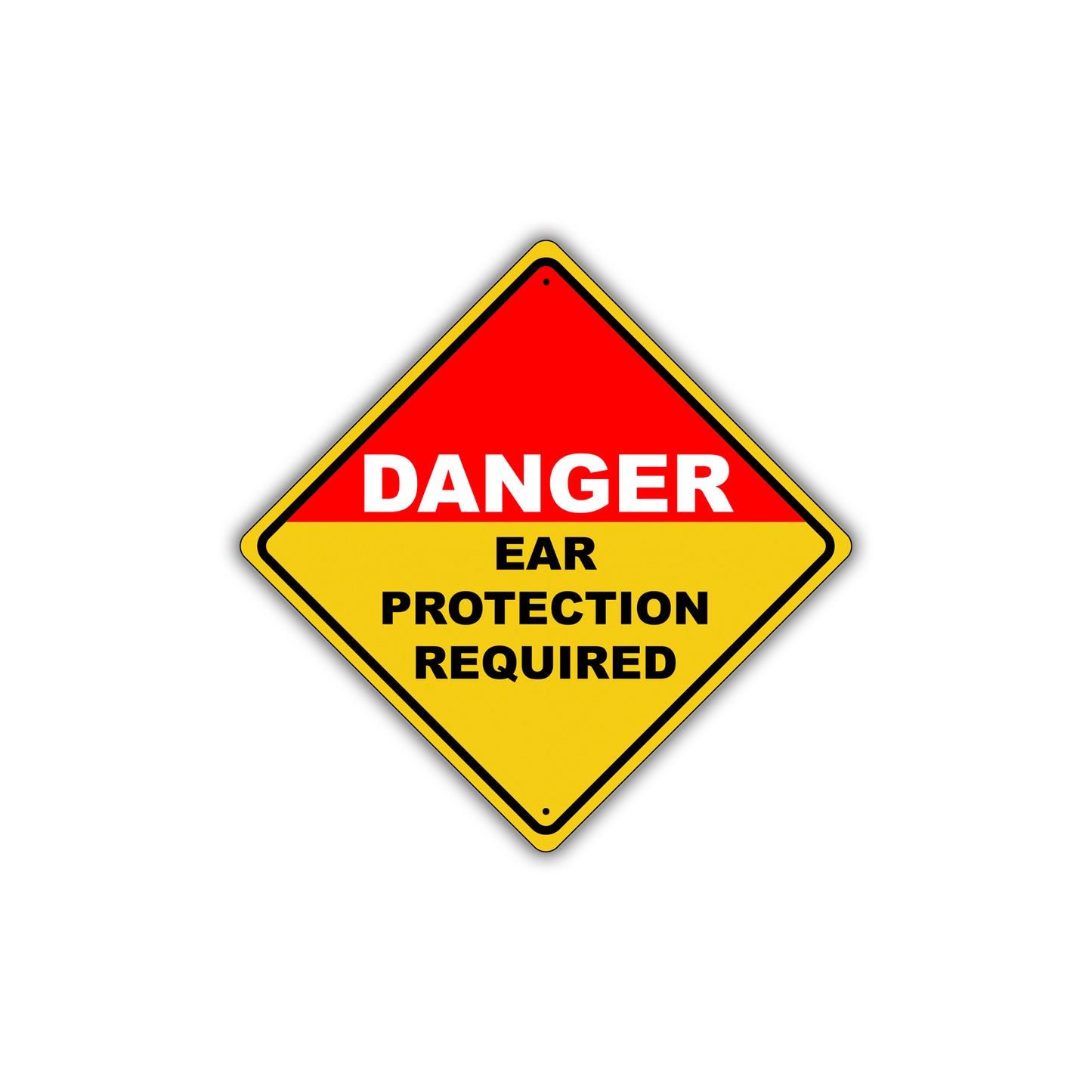 Caution Danger Ear Protection Required Earmuffs Osha Metal Alert Aluminum Novelty Notice Sign Plate