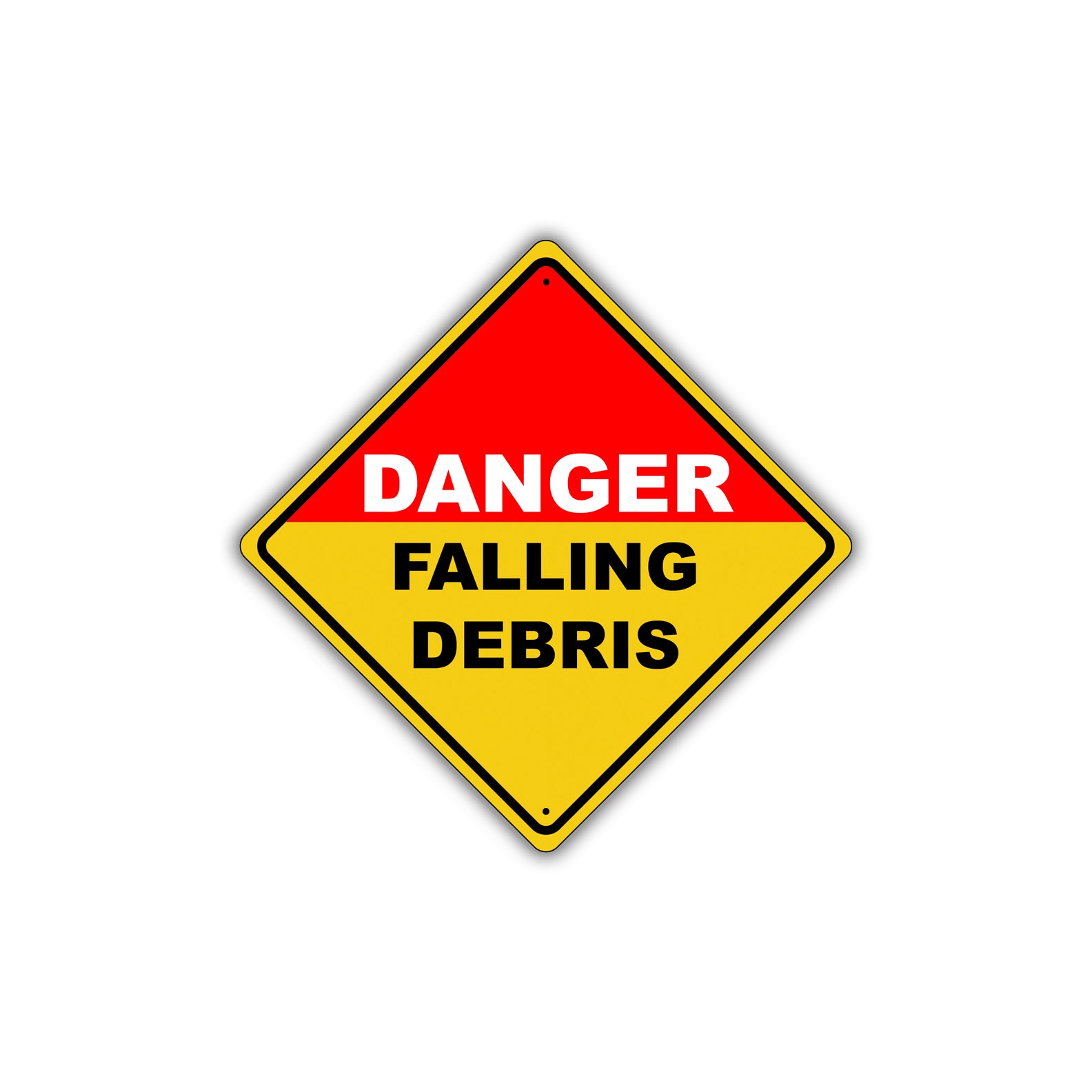 Caution Danger Falling Debris Construction Metal Alert Aluminum Novelty Notice Sign Plate