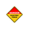 Caution Danger Electric Fence Hazard Do Not Touch Private Property Metal Alert Aluminum Notice Sign