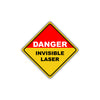 Caution Danger Invisible Laser Beam Hazard Osha Metal Alert Aluminum Novelty Notice Sign