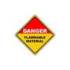 Caution Danger Flammable Material Keep Away Metal Alert Aluminum Novelty Notice Sign