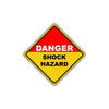 Caution Danger Shock Hazard Osha Metal Alert Aluminum Novelty Notice Sign Plate