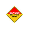 Caution Danger  Blasting Zone Keep Away! Osha Metal Alert Aluminum Novelty Notice Sign Plate