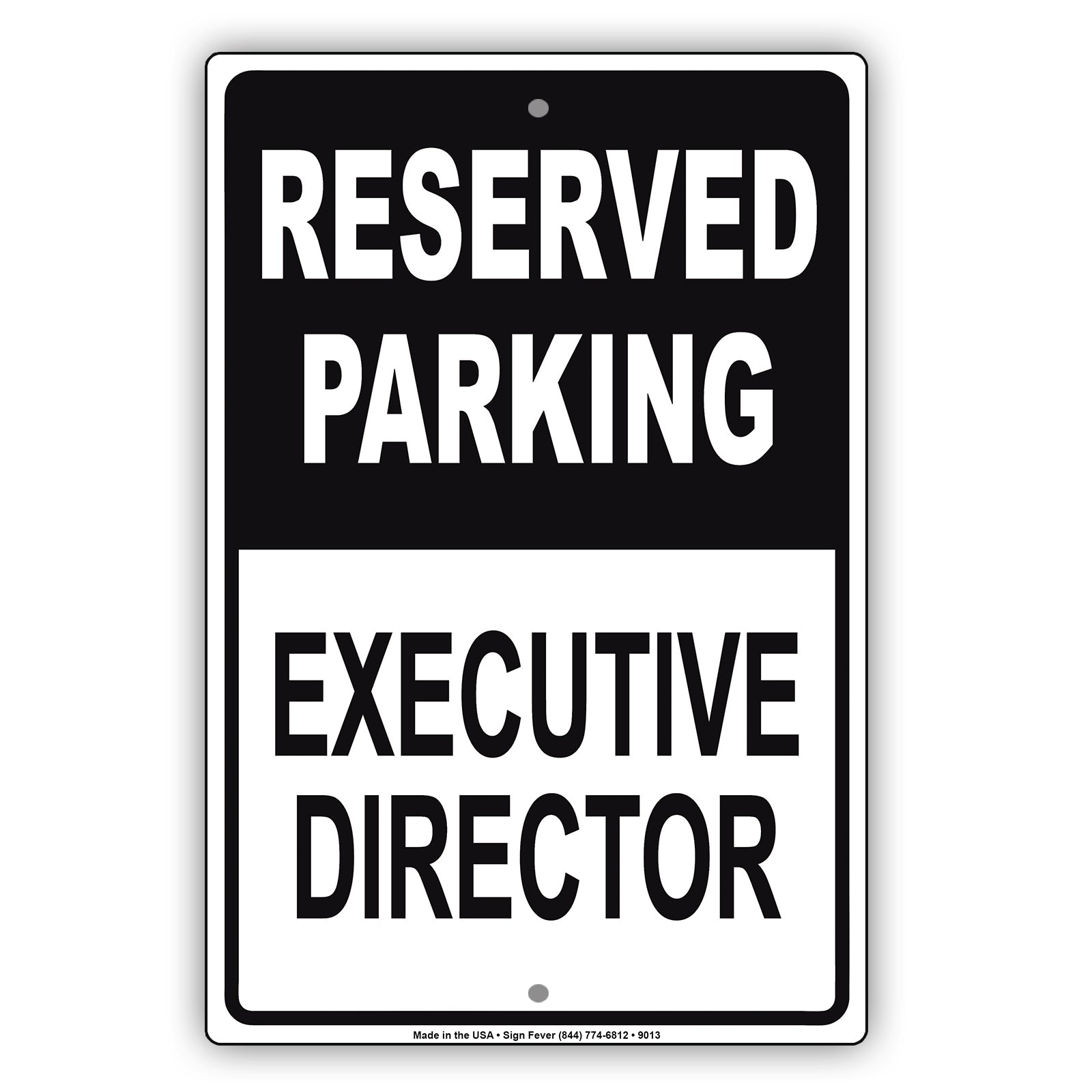 Reserved Parking Executive Director Office Aluminum Metal Sign Plate
