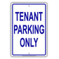 Tenant Parking Only Apartment Home Aluminum Metal Sign Plate