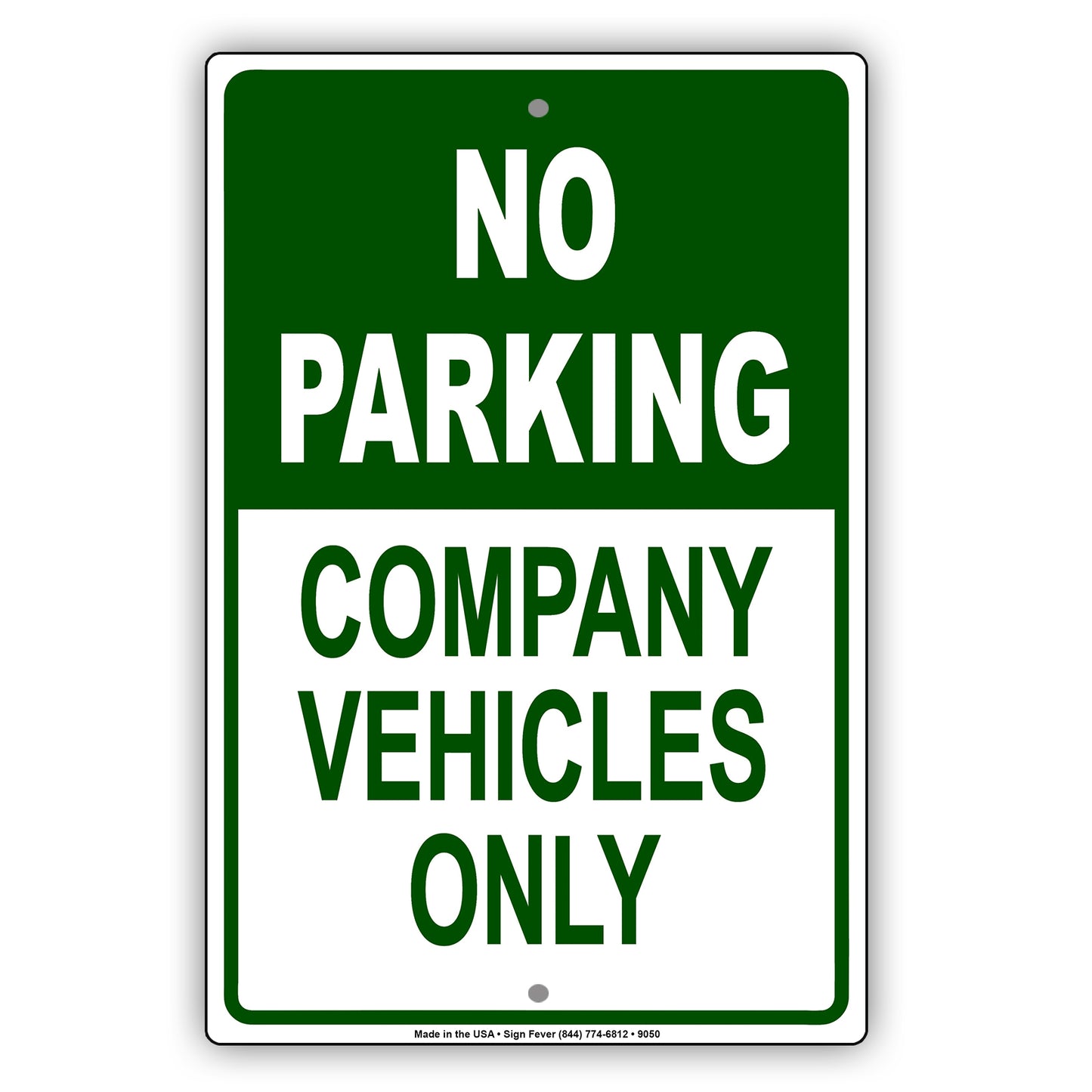 No Parking Company Vehicles Only Reserved Parking Aluminum Metal Sign Plate