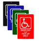 Drop Of And Picup Only Handicap Alert Aluminum Metal Sign Plate