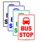 Bus Stop with Symbol Passengers No Parking Aluminum Metal Sign