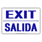 Exit Salida Safety and Street Aluminum Metal Sign