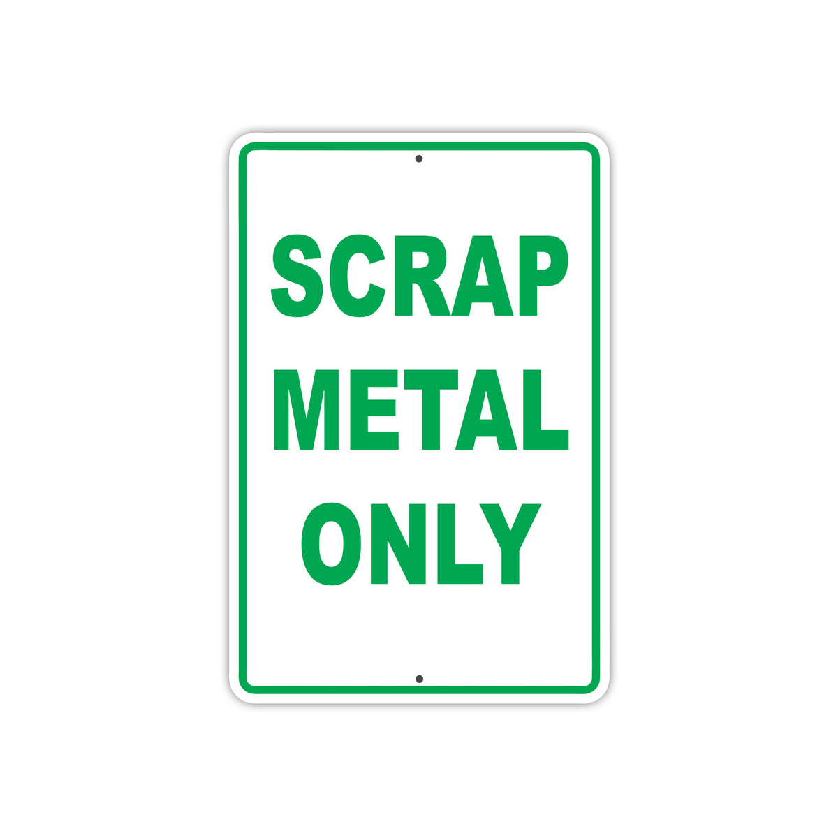 Scrap Racks Sign Scrap Only | Recycle Metal Sign – Sign Fever