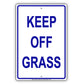 Keep Off Grass Restriction Notice Warning Aluminum Metal Sign