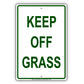 Keep Off Grass Restriction Notice Warning Aluminum Metal Sign
