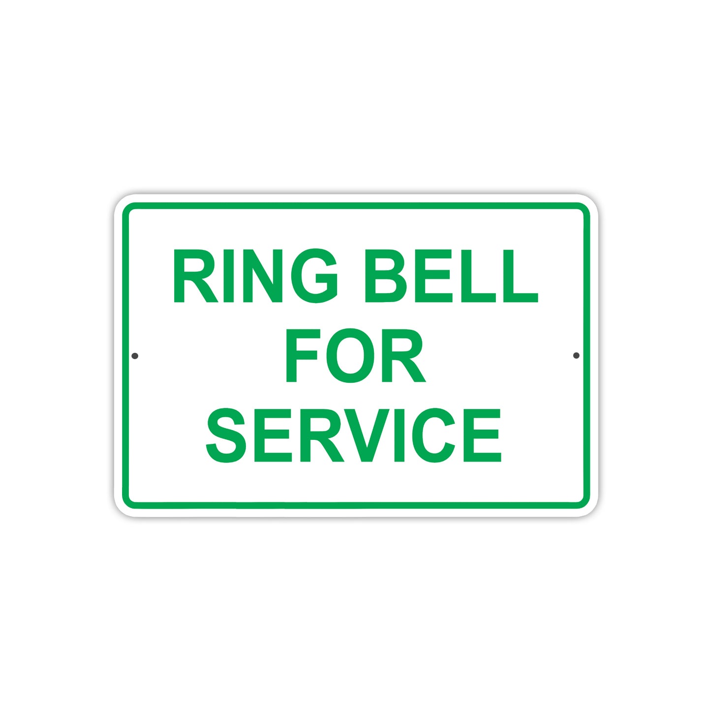 Ring Bell for Service Office School Aluminum Metal Sign