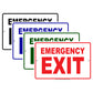 Emergency Exit Parking Lot Gate Do Not Block Aluminum Metal Sign