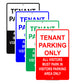 Tenant Parking Only All Visitors Must Park In Visitors Parking Only Aluminum Metal Sign Plate