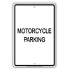 Motorcycle Parking All Others Will Be Towed Aluminum Metal Sign Plate