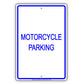 Motorcycle Parking All Others Will Be Towed Aluminum Metal Sign Plate