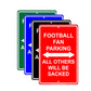 Football Fan Parking All Others Will Be Sacked With Humor Jokes Funny Gags Novelty Warning Aluminum Sign