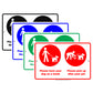 Please Have Your Dog On A Leash Pick Up After Your Pet Caution Warning Notice Aluminum Sing