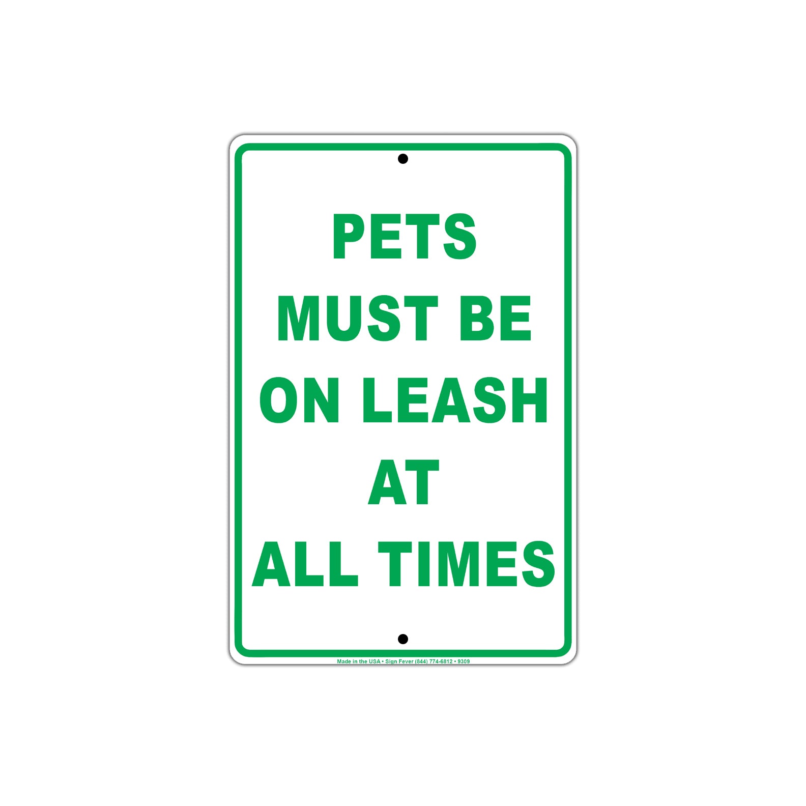 Pets Must Be On Leash At All Times  Courtesy Customer Service Alert Caution Warning Notice Sign