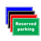Reserved Parking Registered Booked Park Spot Parking Space Car Garage Vehicles Aluminum Sign