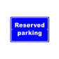 Reserved Parking Registered Booked Park Spot Parking Space Car Garage Vehicles Aluminum Sign