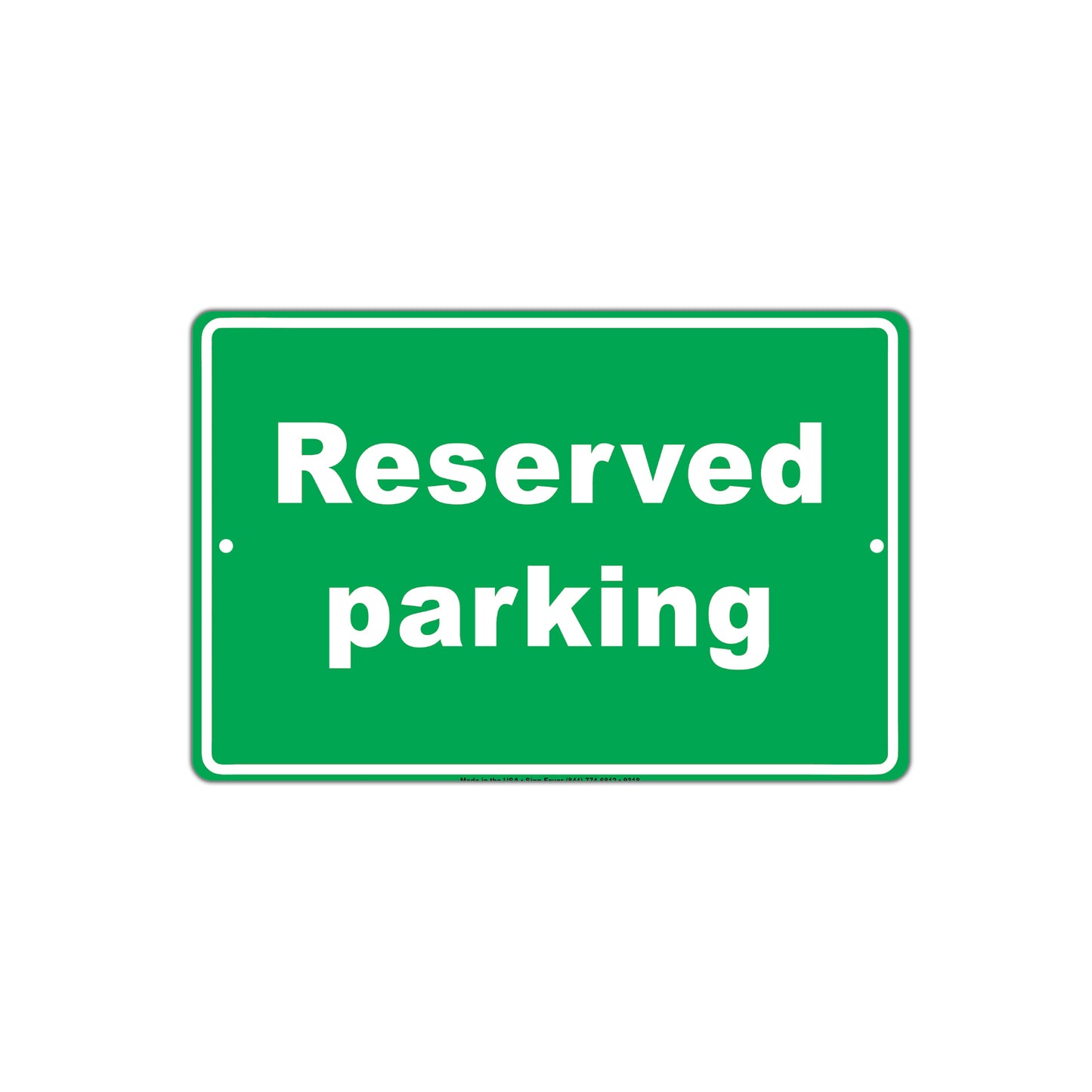 Reserved Parking Registered Booked Park Spot Parking Space Car Garage Vehicles Aluminum Sign