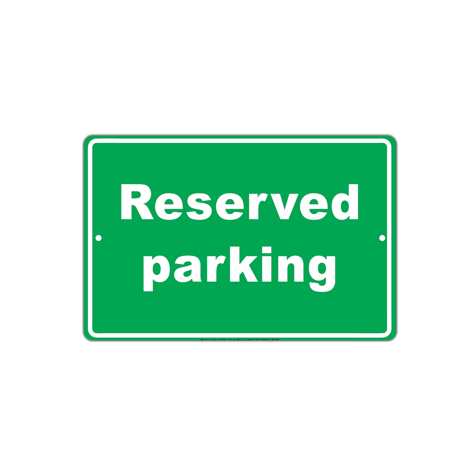Reserved Parking Registered Booked Park Spot Parking Space Car Garage Vehicles Aluminum Sign