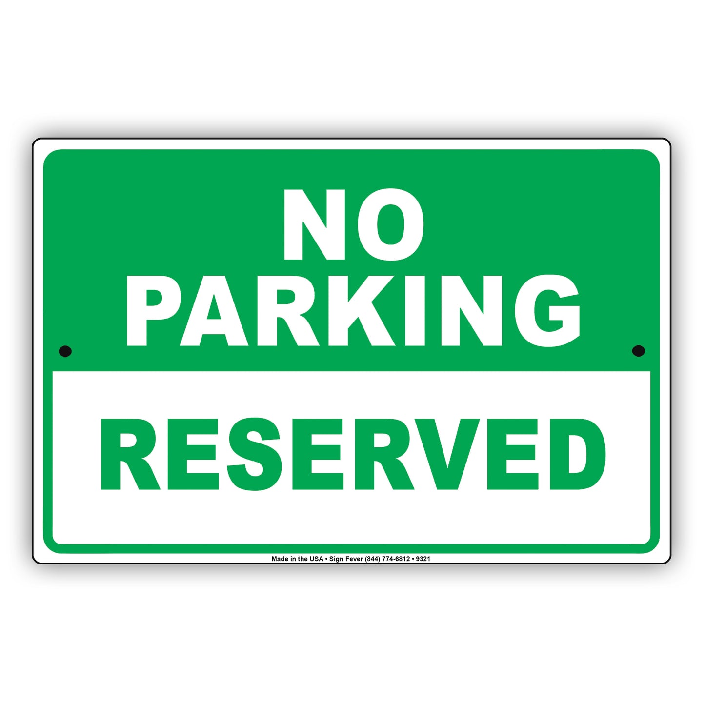 No Parking Reserved Registered Booked Park Spot Parking Space Car Garage Vehicles Aluminum Sign
