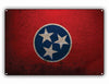 Tennessee State Flag Novelty Vintage Rustic Grunge Wall Decor Gift Aluminum Metal Sign Plate