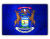 Michigan State Flag Novelty Vintage Rustic Grunge Wall Decor Gift Aluminum Metal Sign Plate