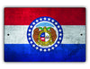 Missouri State Flag Novelty Vintage Rustic Grunge Wall Decor Gift Aluminum Metal Sign Plate