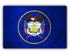 Utah State Flag Novelty Vintage Rustic Grunge Wall Decor Gift Aluminum Metal Sign Plate