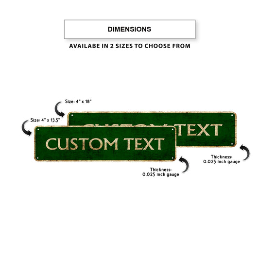 Custom Street Sign Aluminum  Sign Plate