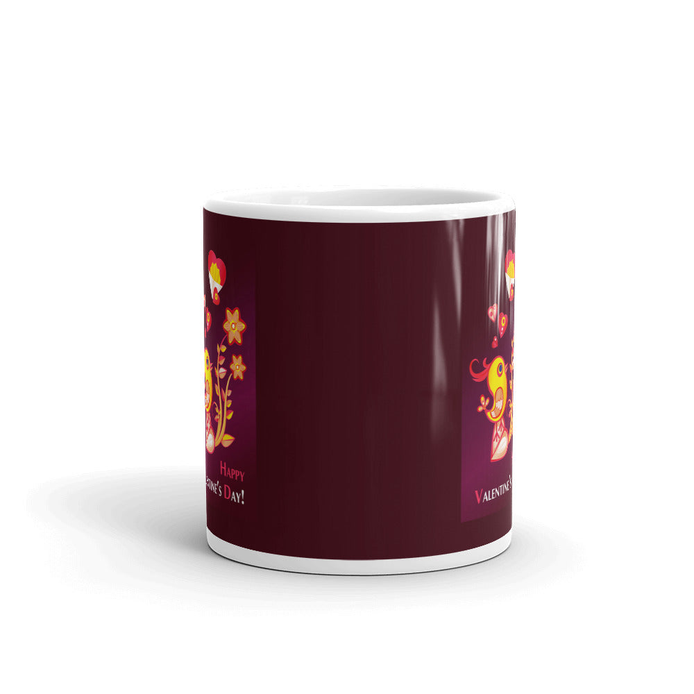 Happy Valentine Day Coffee Tea Cup Ceramic Mug Best Gift For Lovers