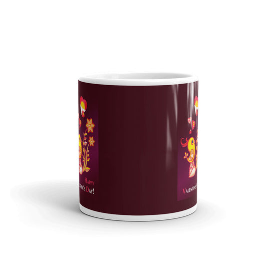 Happy Valentine Day Coffee Tea Cup Ceramic Mug Best Gift For Lovers