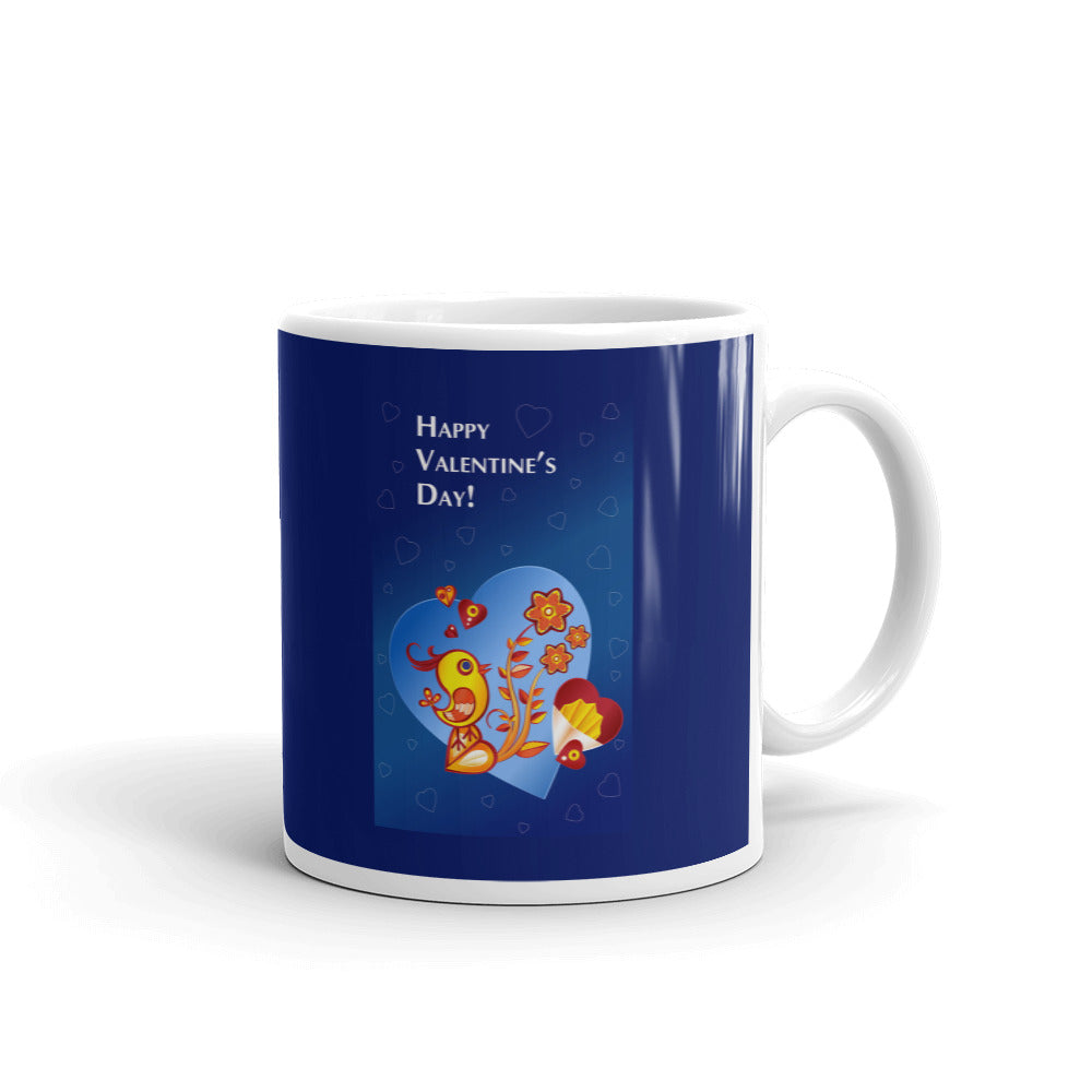Happy Valentine Day Coffee Tea Cup Ceramic Mug Best Gift For Lovers