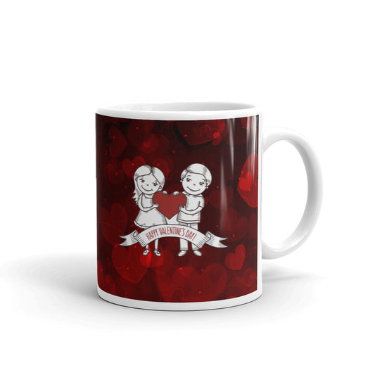Happy Valentine Day Coffee Tea Cup Ceramic Mug Best Gift For Lovers