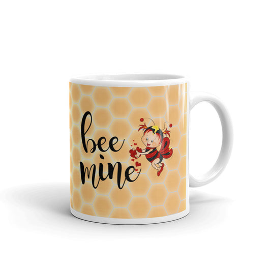 Bee Mine Valentine Day Coffee Tea Cup Ceramic Mug Best Gift For Lovers