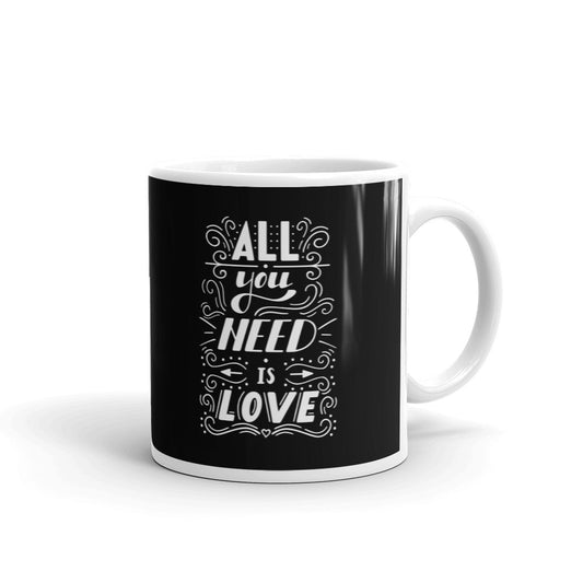 All You Need Is Love Valentine Day Coffee Tea Cup Ceramic Mug Best Gift For Lovers
