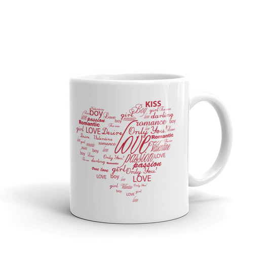 Kiss Love Valentine Day Coffee Tea Cup Ceramic Mug Best Gift For Lovers