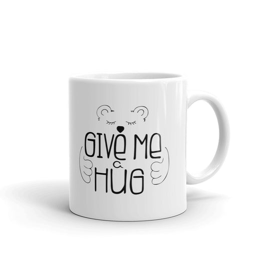 Give Me Hug Valentine Day Coffee Tea Cup Ceramic Mug Best Gift For Lovers