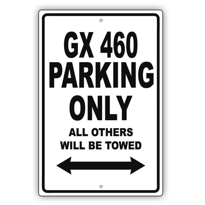 lexus gx 460 parking only aluminum decor garage sign in black
