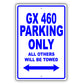 lexus gx 460 parking only all others will be towed aluminum decor garage sign